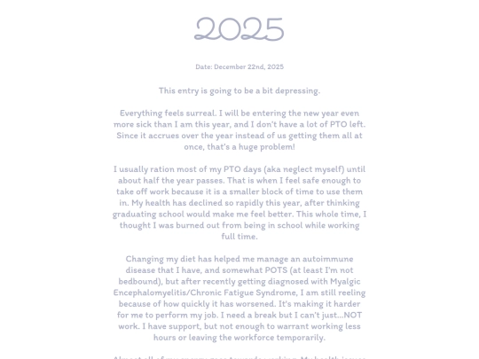 Diary/diary2025 screenshot