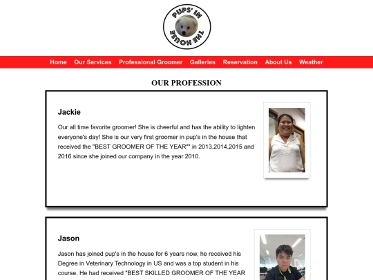 professionalgroomer screenshot