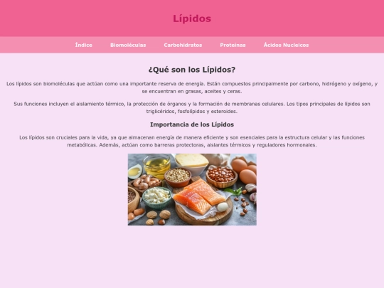 lipidos screenshot