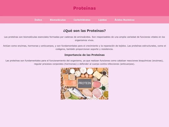 proteinas screenshot