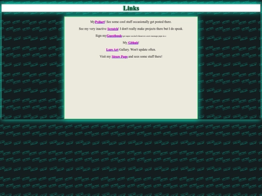 links screenshot