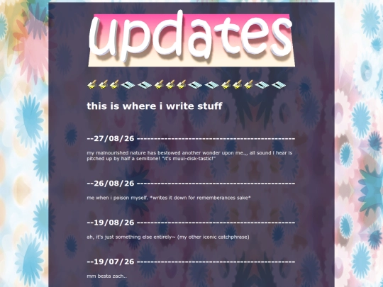 updates screenshot