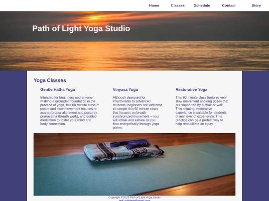 Chapter10yoga/classes screenshot