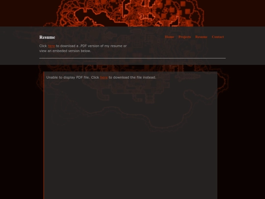 resume screenshot