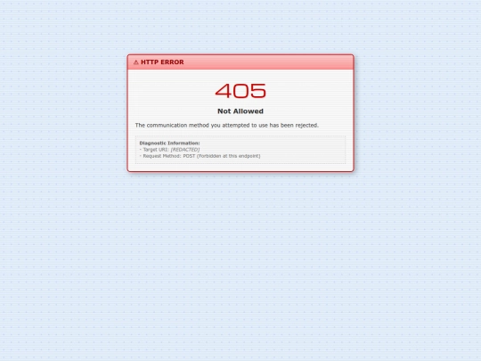 405 screenshot