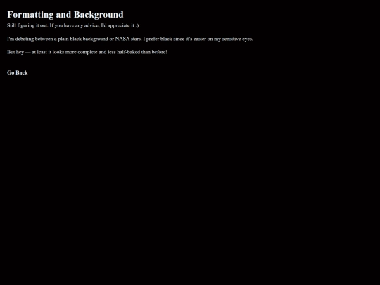 home/updates/formatting screenshot