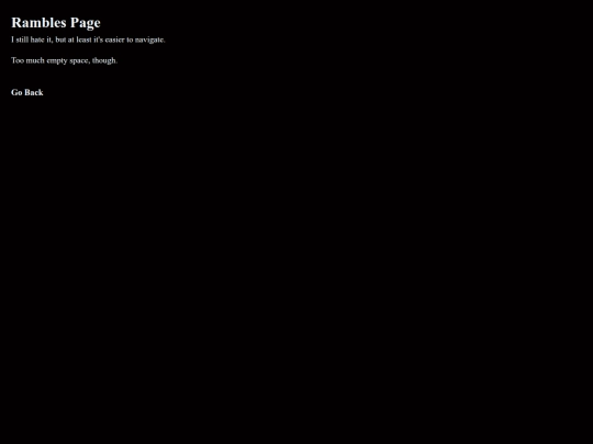home/updates/rambles_page screenshot
