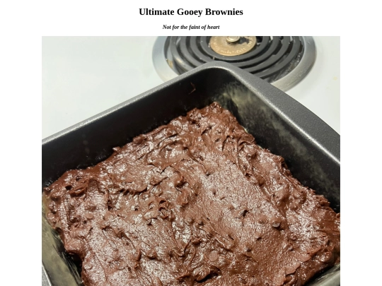ultimategooeybrownies screenshot