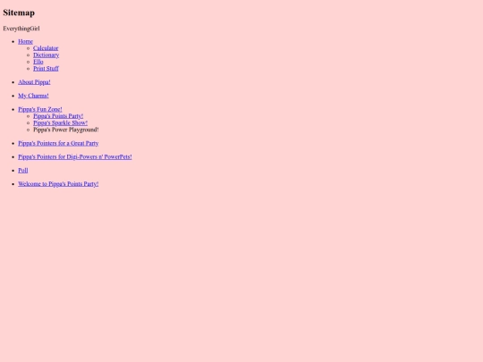everythinggirl/sitemap screenshot