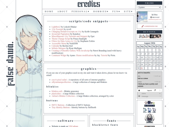 site/credits screenshot
