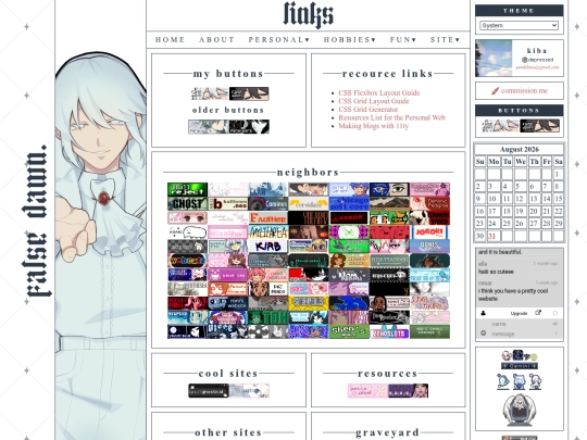 site/links screenshot