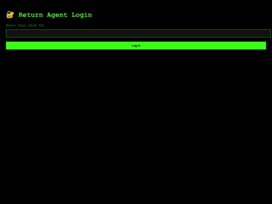 login screenshot