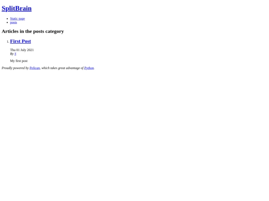 category/posts screenshot