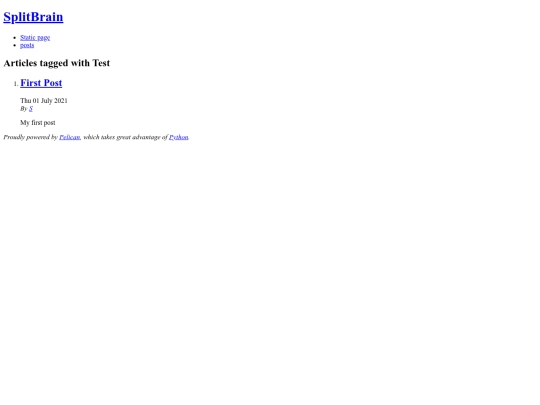 category/test screenshot