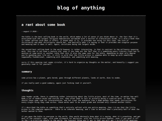 entries/a-rant-about-some-book_08-03-2026 screenshot