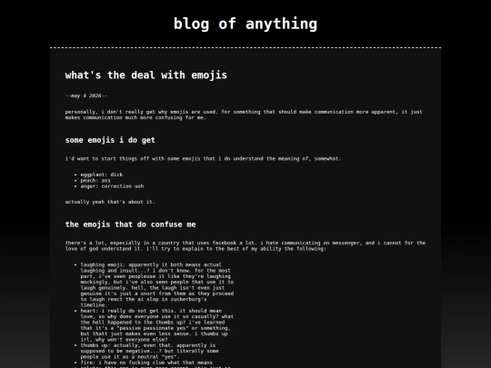 entries/emoji-rant_05-04-2026 screenshot