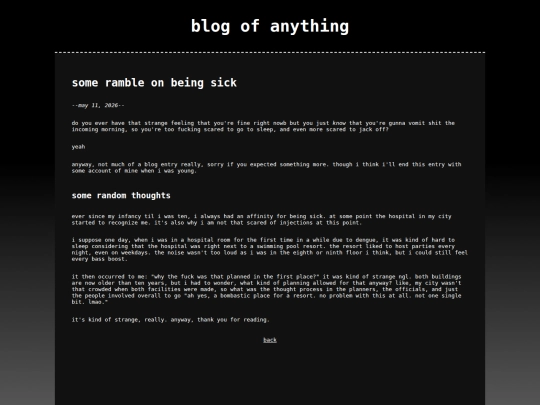 entries/sick-rambling_05-11-2026 screenshot