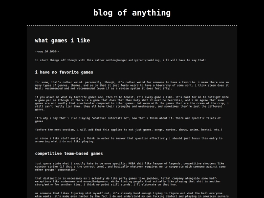 entries/what-games-i-like_05-30-2026 screenshot