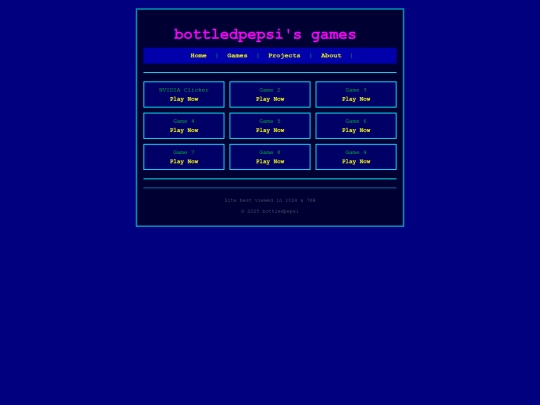games screenshot