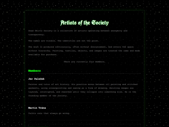 artists screenshot