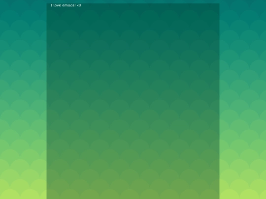 emacs screenshot