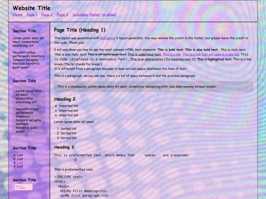 index screenshot