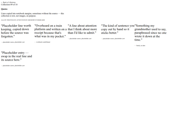 collections-quotes screenshot