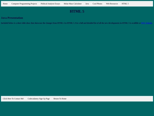 HTML5 screenshot