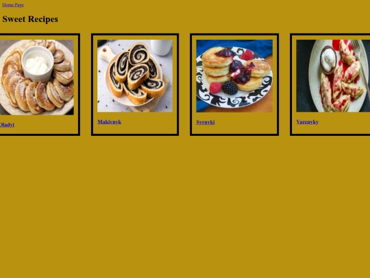 web2/sweetrecipes screenshot