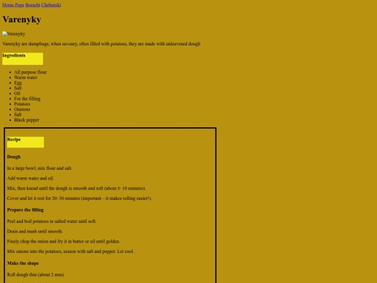 web2/varenykyy screenshot