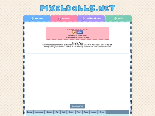 dollmakers/spritekins screenshot