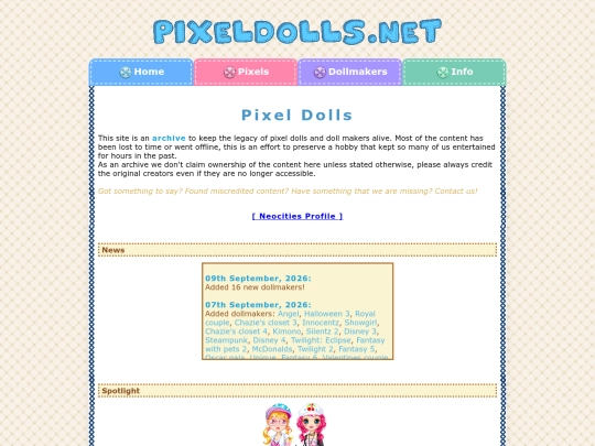 index screenshot