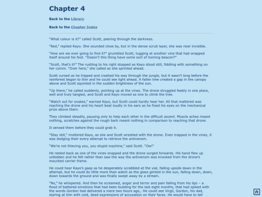 fanfiction/multichap/antivenom/chapter_4 screenshot