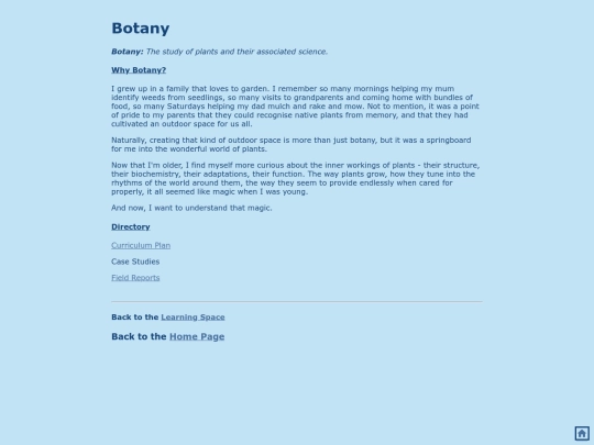 learning/botany screenshot