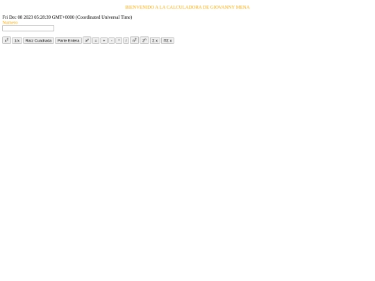 calculadorajQuery screenshot