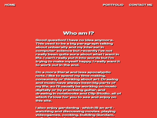 aboutme screenshot