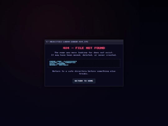 not_found screenshot