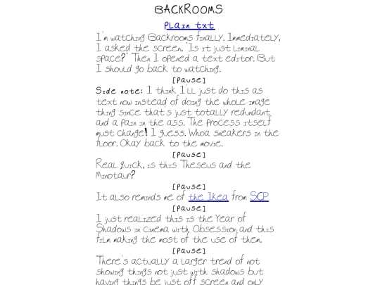noai/backrooms screenshot