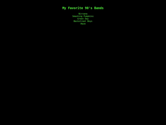 bands screenshot