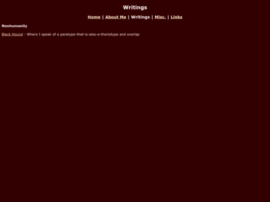 writings screenshot