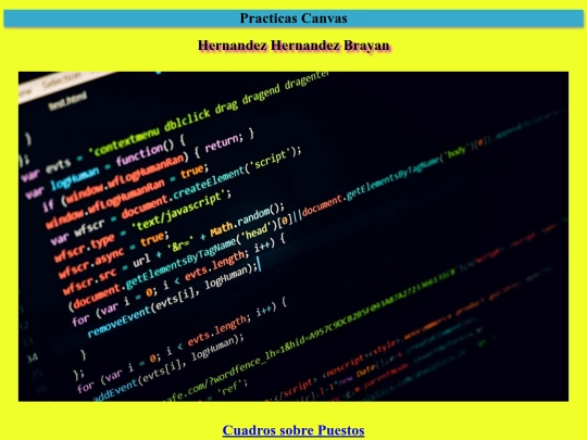 CANVAS screenshot