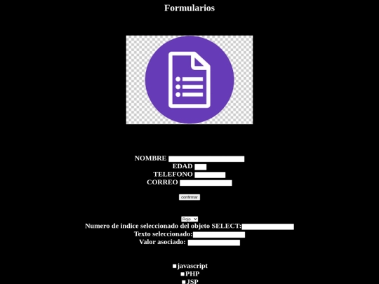 Formulario screenshot