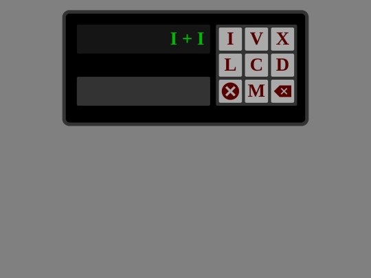 games/romanmath screenshot