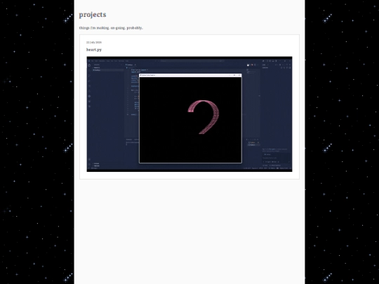 projects screenshot