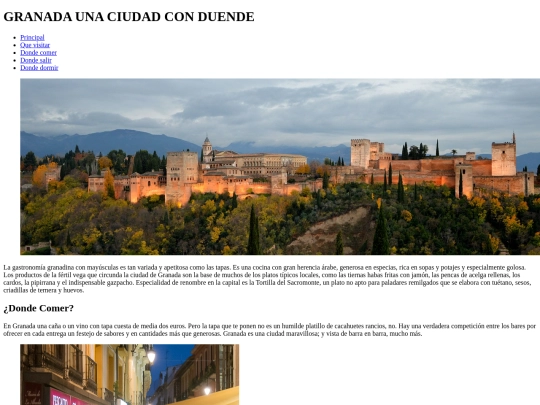 GRANADA/Dondecomer screenshot