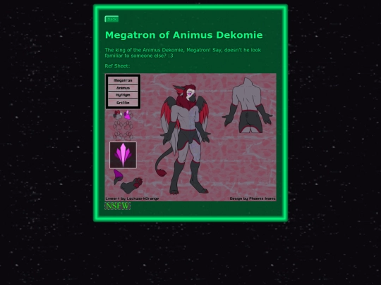 transformers/faeformers/characters/megatron-ad screenshot