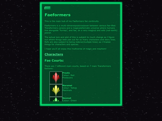 transformers/faeformers screenshot