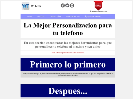 personalizacion screenshot