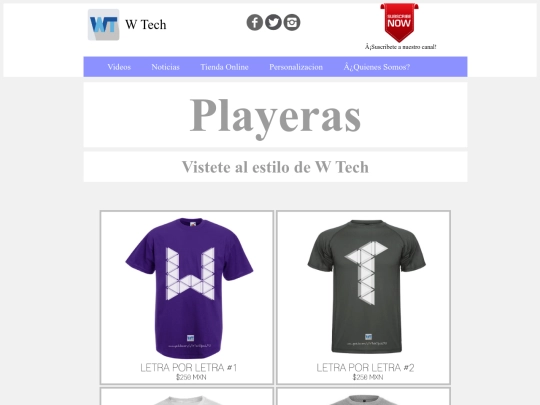 playeras2 screenshot