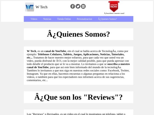 quienes somos screenshot